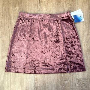 NWT Abound Women’s Purple Velour Mini Skirt Various Sizes